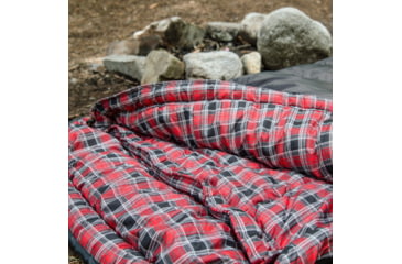 Image of TETON Sports Celsius XXL 0 F Sleeping Bag, Left Zipper, Grey/Red, 2XL, 102L