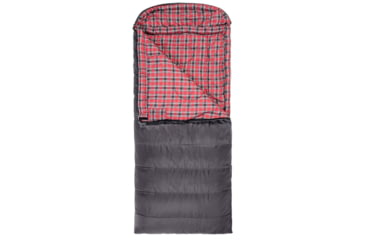 Image of TETON Sports Celsius XXL 0 F Sleeping Bag, Left Zipper, Grey/Red, 2XL, 102L