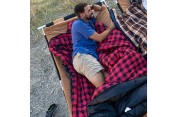 Image of TETON Sports Celsius XXL 0 F Sleeping Bag, Right Zipper, Black/Red, 2XL, 101R