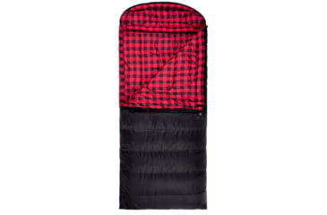 Image of TETON Sports Celsius XXL 0 F Sleeping Bag, Right Zipper, Black/Red, 2XL, 101R