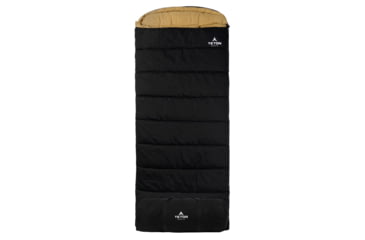 Image of TETON Sports Deer Hunter -35 F Canvas Sleeping Bag, Left Zipper, Black/Tan, Long, 1027L