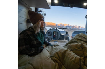 Image of TETON Sports Evergreen 20 F Sleeping Bag, Olive/Stone, Regular, 2222LSOLST