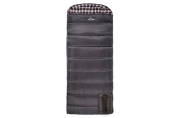 Image of TETON Sports Fahrenheit XXL 0 F Sleeping Bag, Left Zipper, Grey/Red, 2XL, 1060L