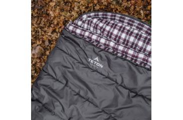 Image of TETON Sports Fahrenheit XXL 0 F Sleeping Bag, Left Zipper, Grey/Red, 2XL, 1060L