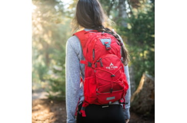 Image of TETON Sports Oasis 18L Hydration Pack with 2L Bladder, Stark Red, 2101SCSR