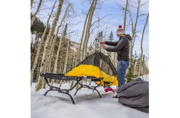 Image of TETON Sports Outfitter XXL Camp Cot with Pivot Arm, Black, 2XL, 120A