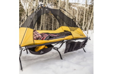 Image of TETON Sports Outfitter XXL Camp Cot with Pivot Arm, Black, 2XL, 120A