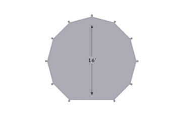 Image of TETON Sports Sierra Tent Footprint, 8 Person, Grey, 2013FP