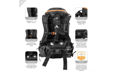 Image of TETON Sports Talus 2700 Backpack, Black, 44L, 1137