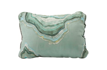 Image of Therm-a-Rest Compressible Pillow Cinch, Sage/Topo Wave, Small, 11623