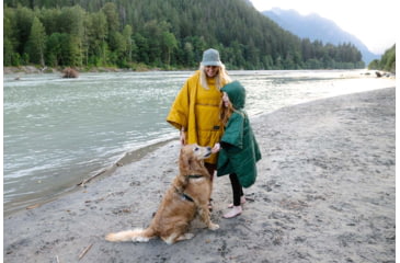 Image of Therm-a-Rest Honcho Poncho - Kids, Green Print, 5-10 year, 13855