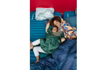 Image of Therm-a-Rest Honcho Poncho - Kids, Green Print, 5-10 year, 13855