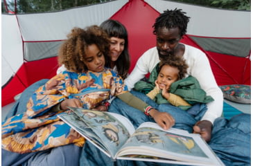 Image of Therm-a-Rest Honcho Poncho - Kids, Green Print, 5-10 year, 13855