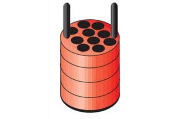 Image of Thermo Fisher Scientific Heraeus Megafuge 1.0/1.0R All-Purpose Tabletop Centrifuges, Scientific Tube Adapters, Round Bucket, 10 x 10/15 Ml Din Standard and Blood Collection Tubes, Red, 75007572