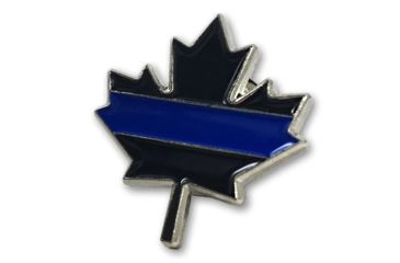 Image of Thin Blue Line Canadian Flag Pin - , Thin Blue Line - PIN-CANADA