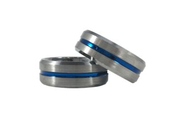 Image of Thin Blue Line Mens Ring, Tungsten, Thin Blue Line - MEN-RING-TUNG-8