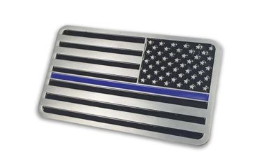 Image of Thin Blue Line Reverse Car Emblem, Thin Blue Line - REV-TBL-CAR-EMBLEM