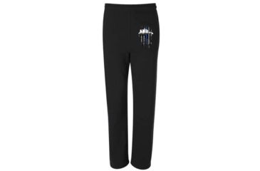 Image of Thin Blue Line Sweatpants, Los Angeles, Black - LA-TBL-SPANTS-BLK-XXL
