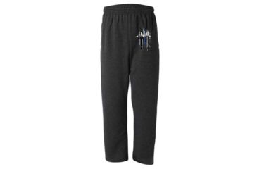 Image of Thin Blue Line Sweatpants, New York, Charcoal - NYC-TBL-SPANTS-CHARC-XXL