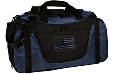 Image of Thin Blue Line Two Tone Duffel, Subdued, TBL-TT-DF-BLK-SD