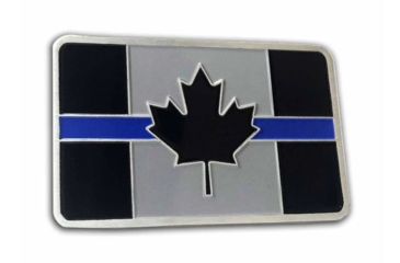 Image of Thin Blue Line Vehicle Emblem - Canada, Thin Blue Line - EMBLEM-TBL-CANADA