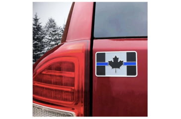 Image of Thin Blue Line Vehicle Emblem - Canada, Thin Blue Line - EMBLEM-TBL-CANADA