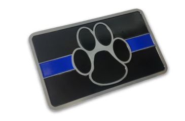Image of Thin Blue Line Vehicle Emblem - K9, , Thin Blue Line - PAW-EMBLEM
