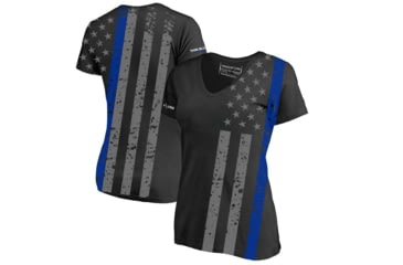 Image of Thin Blue Line Womens Athletic V-neck T-shirt - All-over, - SUB-TBL-WOM-SHIRT-L