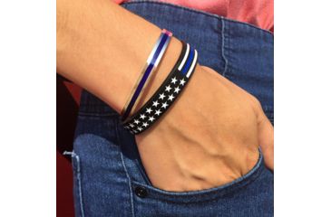 Image of Thin Blue Line Womens Bangle, Thin Blue Line - BANGLE-TBL-MEDIUM