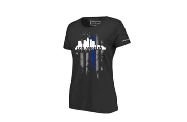 Image of Thin Blue Line Womens T-shirt, La Large, - LA-LRG-TBL-WOM-SHIRT-BLK-L