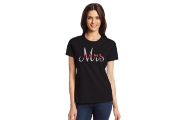 Image of Thin Blue Line Womens T-shirt - Mrs - Thin Red Line - WOM-MRS-TRL-LARGE