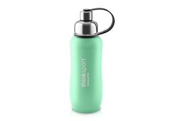 Image of Thinksport Insulated Sports Bottle, 25oz, Mint Green, Stainless Steel, Mint Green, 30 Day Manufacturer Warranty, TNK-07321