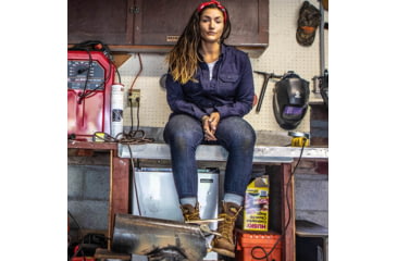 Image of Thorogood Mens American Heritage Wedge 8in Moc Safety Toe, Brown, 10.5/D 804-4478-10.5-D