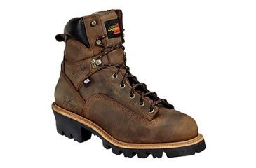 Image of Mens  6in Waterproof Lace to Toe Logger, Brown, 8/D