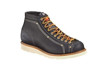 Image of Mens American Heritage Wedges 6in Black Lace-to-Toe Roofer Non-Safety, Black, 6.5/D