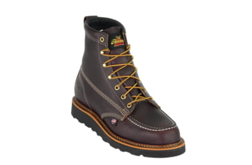 Image of Thorogood Mens American Heritage Wedges 6in Moc Toe Black Walnut Leather, Brown, 9.5/2E 814-4266-9.5-2E