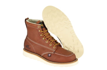 Image of Thorogood Mens American Heritage Wedges 6in Moc Toe, Brown, 10/B 814-4200-10-B