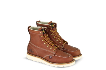 Image of Thorogood Mens American Heritage Wedges 6in Moc Toe, Brown, 7.5/2E 814-4200-7.5-2E