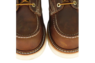 Image of Thorogood Mens American Heritage Wedges 6in Moc Toe Crazyhorse Leather, Brown, 7.5/D 814-4203-7.5-D