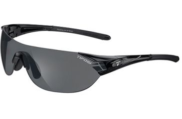 Image of Tifosi Optics Podium S w/ AC Red, Smoke Polarized, Yellow Lenses, Gloss Black Frame 1010700211