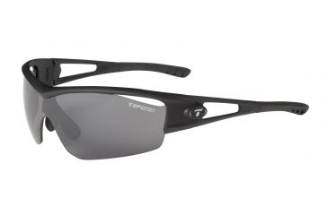 Image of Tifosi Logic Sunglasses - Matte Black Frame, Smoke/AC Red/Clear Lenses 0050100101