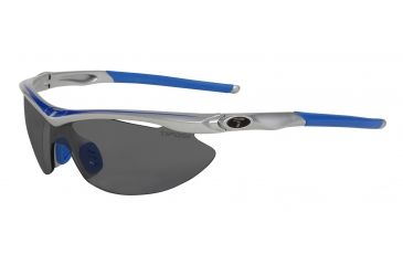 Image of Tifosi Slip Sunglasses - Race Blue Frame, Smoke/AC Red/Clear Lenses 0010101401