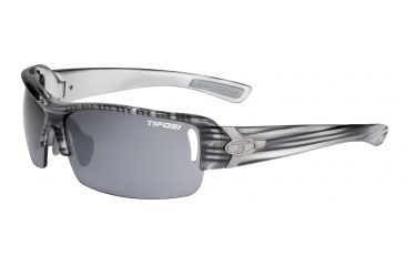 Image of Tifosi Slope Sunglasses - Grey Stripe Frame, Smoke/AC Red/Clear Lenses 0030102601