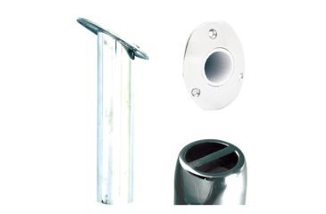 Image of Tigress Oval Head SS Gunnel Mount Rod Holder - 30 - 9" 63614