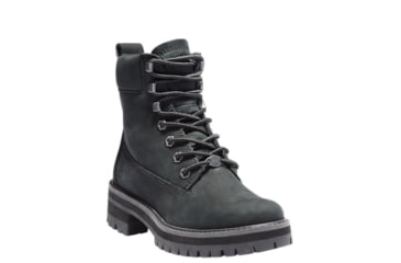 Image of Timberland Courmayeur Valley 6in Boot - Womens, Black Nubuck, 7.5, TB0A2CQT001-7.5-MED