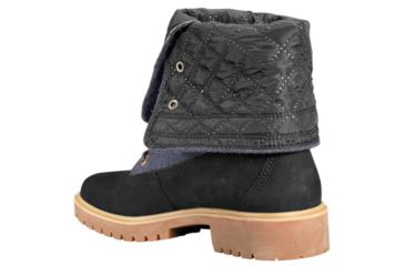 Image of Timberland Jayne Mixed-Media Warm Gaiter Boots - Womens, Black Nubuck w/Grey NXt Wool, Medium, 6.5, TB0A1URS001-65-Medium