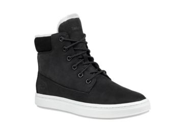 Image of Timberland Londyn Warm Lined 6 Inch Sneaker Boots - Womens, Black Nubuck, Medium, 9, TB0A1QWD001-90-Medium