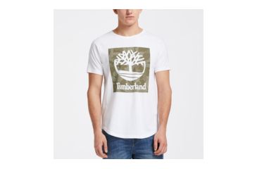Image of Timberland Men's Wild River Short Sleeve Camo Tee, White, M, TB0A1MBM100-M