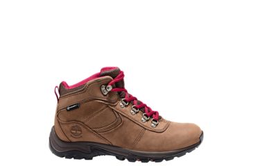 Image of Timberland Mt. Maddsen Mid Leather Waterproof Boot - Womens, Rust Nubuck, 10, TB0A25MV643-10-MED