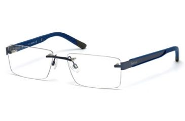 Image of Timberland TB1307 Eyeglass Frames - Matte Blue Frame Color